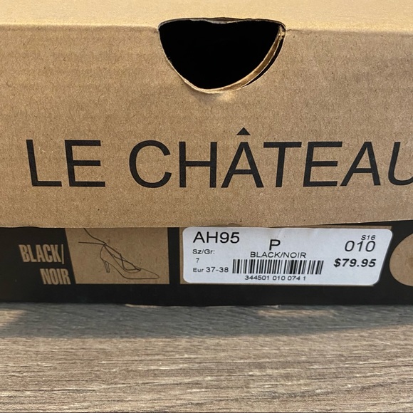 Lechateau black lace up heels - Picture 8 of 8